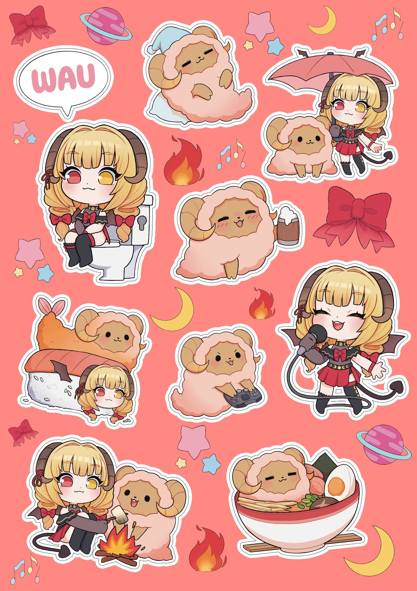 Jinja Sticker Sheet