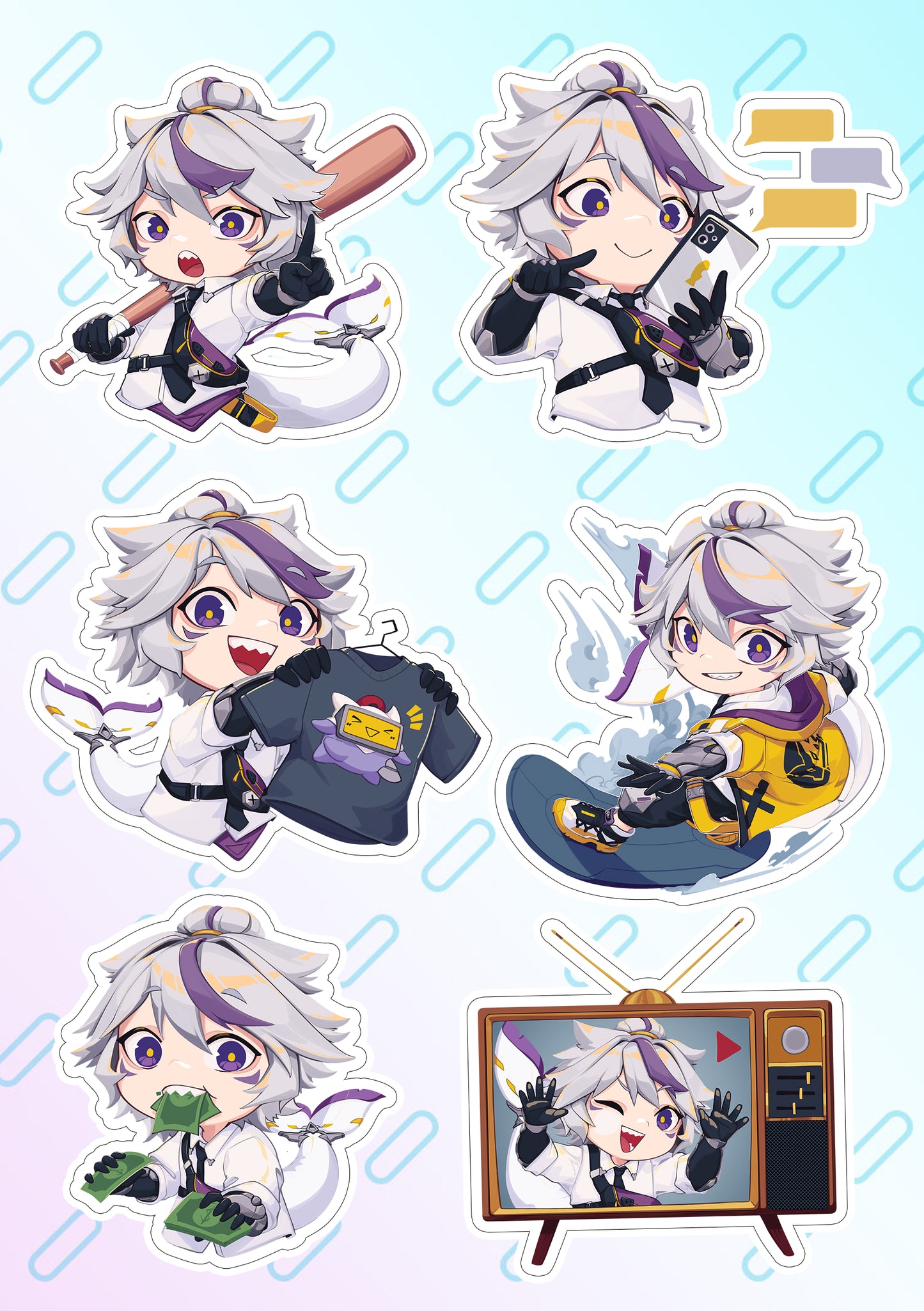 Finstey Stickersheet