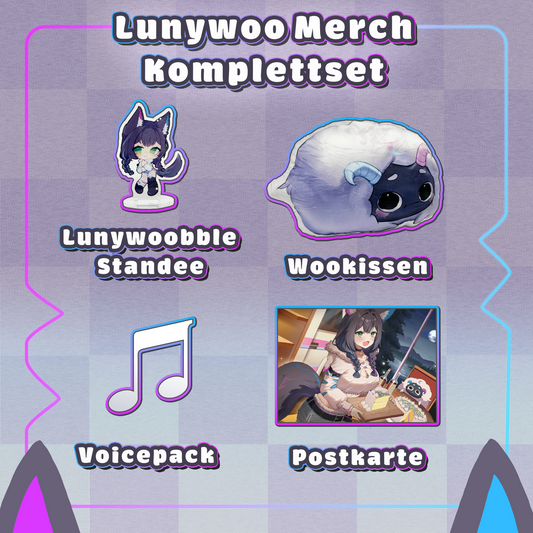 Lunywoo Merch Komplettset