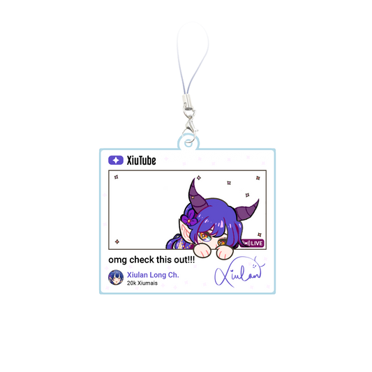 Xiu YouTube Keychain